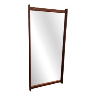 Teak-Framed Mirror in Teak For Sale