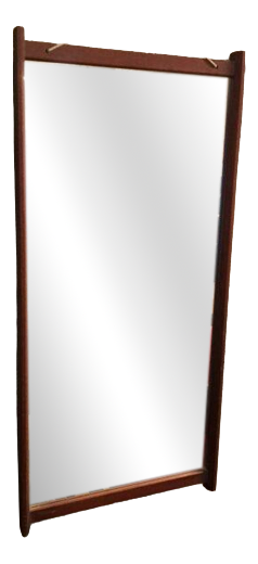 Teak-Framed Mirror in Teak