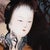 Presenting an antique Chinese wall panel with a portrait of a woman reverse painted on glass and seated in an ebonized...