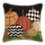 Painted Pumpkins Hook Pillow, 18" x 18" For Sale