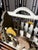 Vintage Folk Art Flying Goose and Sunrise Scene on Wooden Basket For Sale In Atlanta - Image 6 of 12