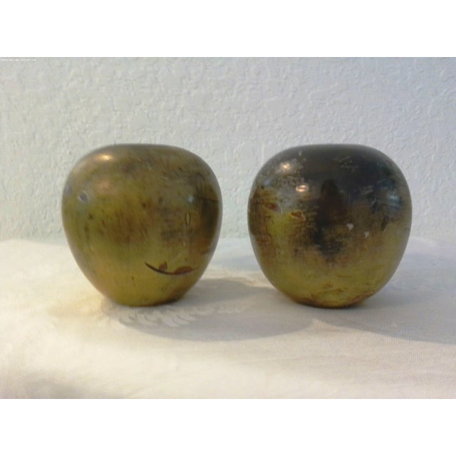 Japanese Mid-Century Japanese Black Lacquered Wood Candle Holders, a Pair For Sale - Image 3 of 5