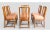 Vintage Bamboo Chairs with Peach-Colored Upholstered Seats, Set of 6 For Sale - Image 5 of 10