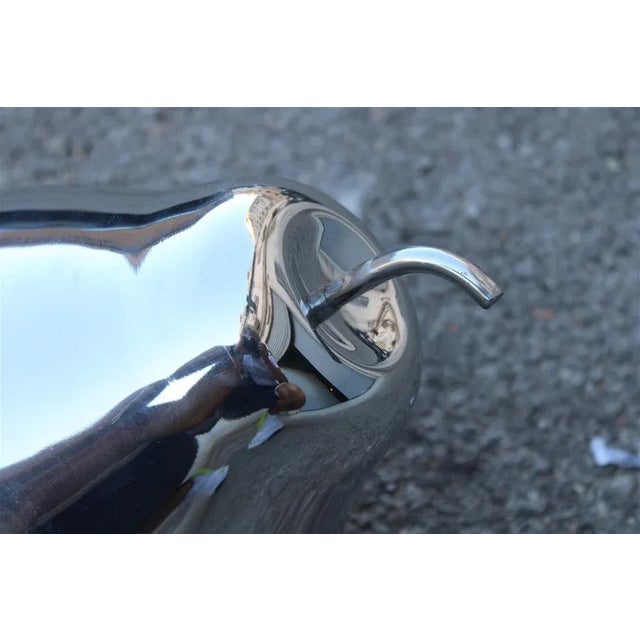 1970s Pear-Shaped Ice Boxes in Steel, Italy, 1970s, Set of 2 For Sale - Image 5 of 7