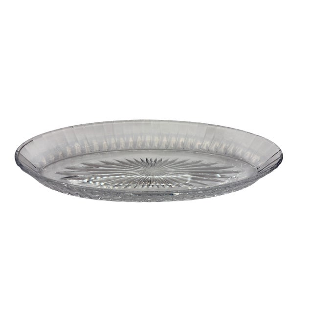 Mid 20th Century Heisey Glass Banded Flute Oval Dish For Sale - Image 4 of 15
