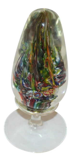 19th Century Pedestal Base Glass Paperweight