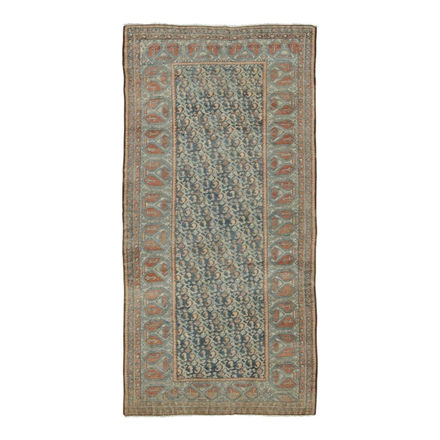 Antique Bibikabad Rug With Allover Boteh and Geometric Borders - Rug & Kilim For Sale