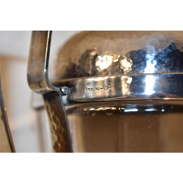 Antique American "Webster" Sterling Silver & Crystal Cocktail Shaker Circa 1930 For Sale In Greensboro - Image 6 of 6