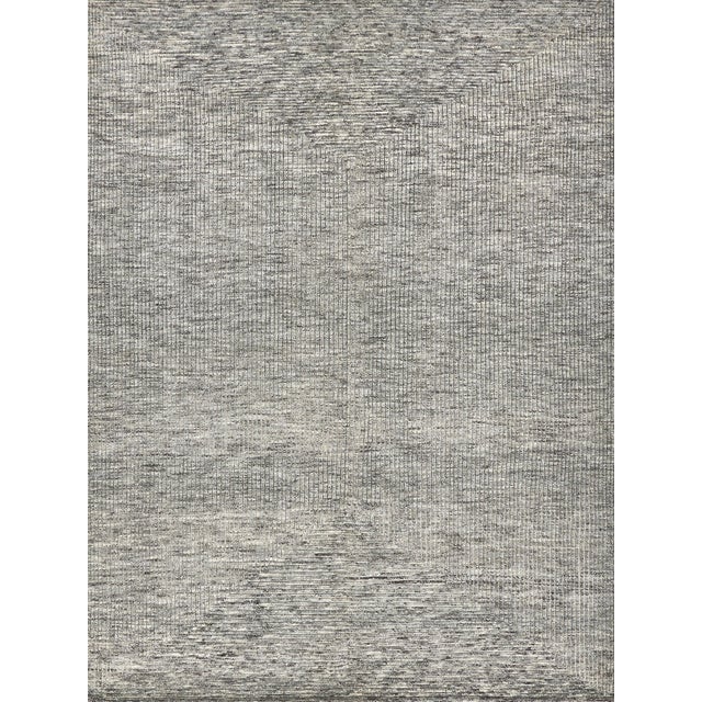 Textile Exquisite Rugs Crescent Hand-Knotted New Zealand Wool Gray Rug-12'X15' For Sale - Image 7 of 7