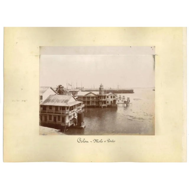 Ancient Views of Panama and the District of Colon is a set of two different prints made in 1880s Prints in very good...