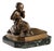 Child and Turtle Sculpture in Bronze For Sale