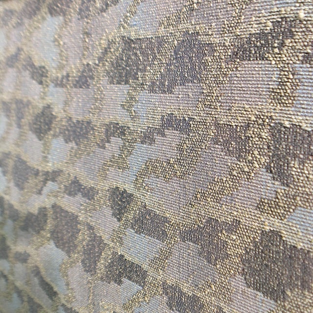 Pair of Vintage Postmodern Roll Arm Upholstered Club Chairs For Sale - Image 12 of 14