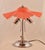 US,Art Deco table lamp with red glass globe European Plug (up to 250V).The wiring of this item may be original and might...