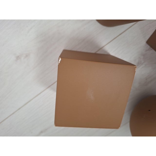 Wooden Geometric-Shape Ornaments in Brown Lacquer from Molteni, 1990s, Set of 8 For Sale - Image 15 of 17