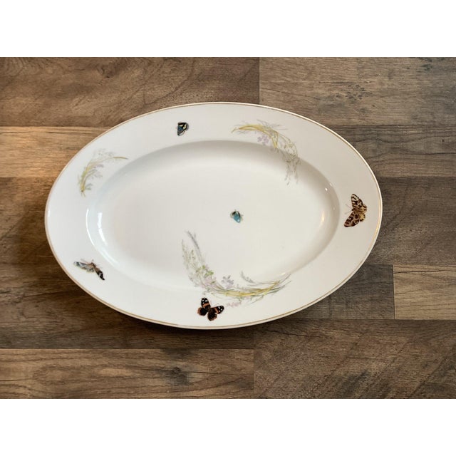 Late 19th Century Haviland Limoges Meadow Visitors Platter with