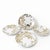 13-Pc Avon Expressions Gold Elegance Bone China Tableware Gold Trimmed Y2K Includes: 4 - Dessert Plates 4 - Coffee Mugs 1...