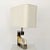 1970s 1970s French Table Lamp with Real Seashell Surrounded by Nickel Chrome Frame For Sale - Image 5 of 10