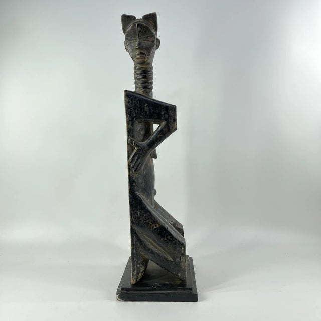 Early 20th Century Early 20th Century Dan Female Figure Mancala Game Board on Custom Base For Sale - Image 5 of 11