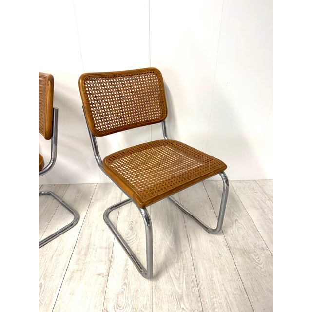 Model B32 Cesca Chairs by Marcel Breuer for Thonet, 1970s, Set of 4 For Sale - Image 14 of 18