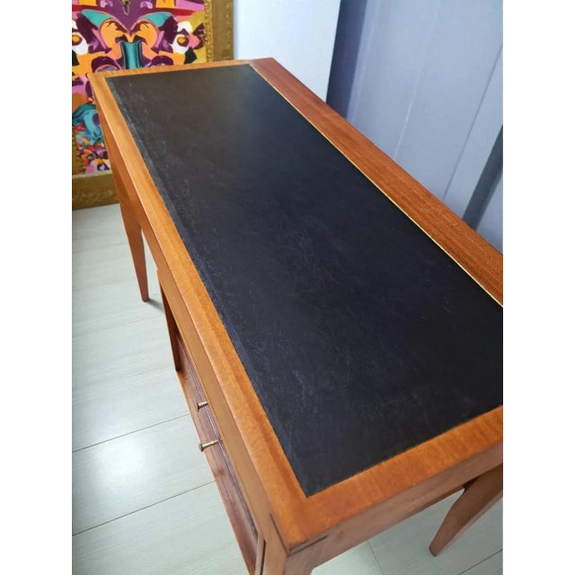 Mid-Century Compact Desk with Leather Top from Uniflex, 1960 For Sale - Image 16 of 18