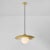 Stilux 1960s Stilux Milano Yellow Painted Metal & Opaline Globe Glass Pendant Lamp For Sale - Image 4 of 11
