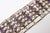 This hand wrought gorgeous and early Mexican hallmarked mid century modern cuff bracelet of sterling silver and amethyst...