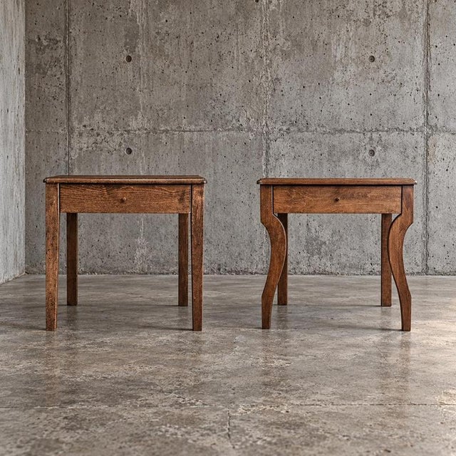 2 x matching night stand / side table / 1980s Depth 37 Width 53 Height 50 cm