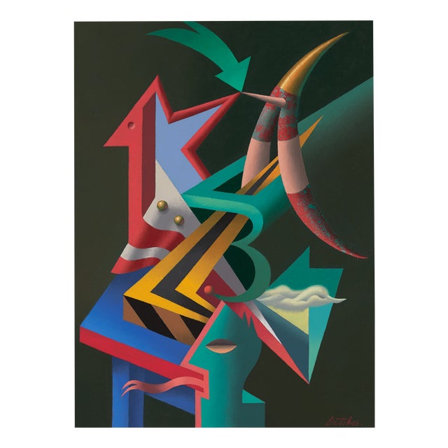 Juris Dimiters, A Star's Dream, 2013, Oil on Cardboard For Sale