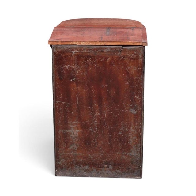 19th Century Huge Antique Chinese Tole and Hardwood Tea Caddy For Sale - Image 5 of 7