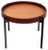 Cognac Leather and Teak Wood Single Deck Table by OxDenmarq For Sale