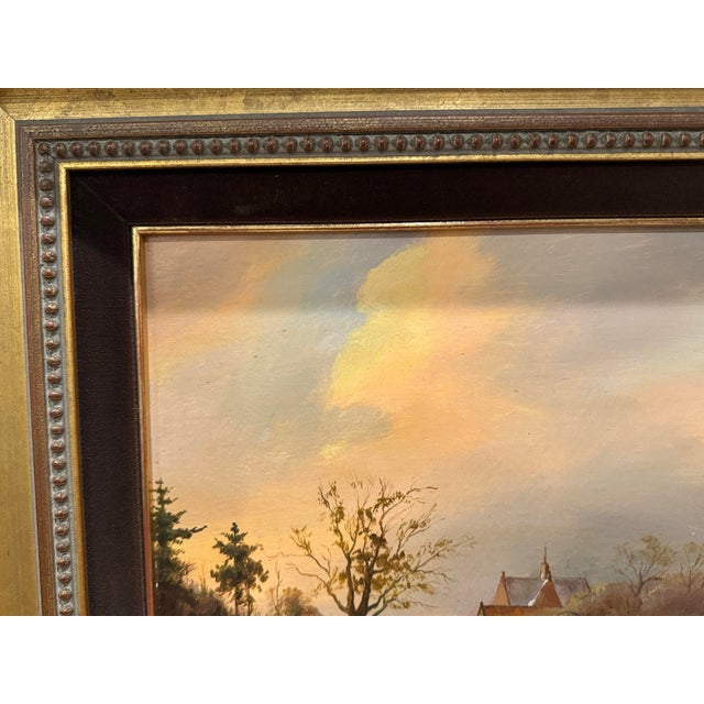 1970s 1970s Dutch Oil Painting - Simons For Sale - Image 5 of 12