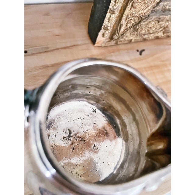 Metal Antique Silver Plated Creamer From Hotel Tyrol in Innsbruck For Sale - Image 7 of 7