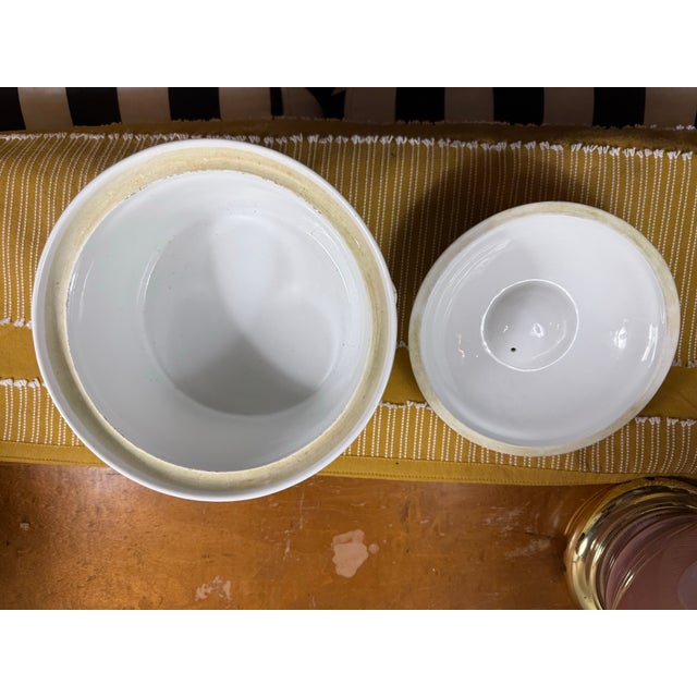 Ceramic Vintage Louis Lourioux Porcelain Covered Casserole Dish For Sale - Image 7 of 9