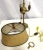 Antique Brass 3-Candle Lamp Converted to Electric With Adjustable Lampshade For Sale - Image 12 of 12