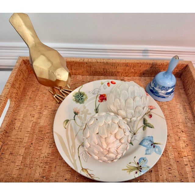 Late 20th Century Royal Stafford English Botanical Floral & Strawberry Dinner/Display Plate For Sale - Image 9 of 10