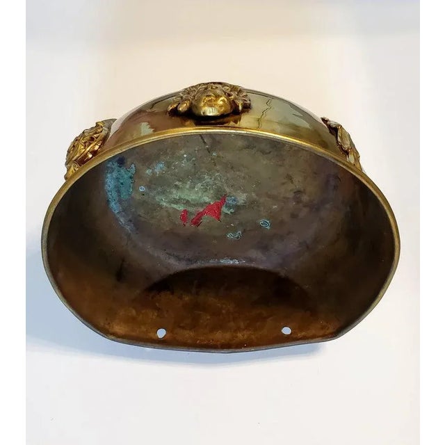 Brass Antique Continental Renaissance Holy Water Lavabo For Sale - Image 8 of 11