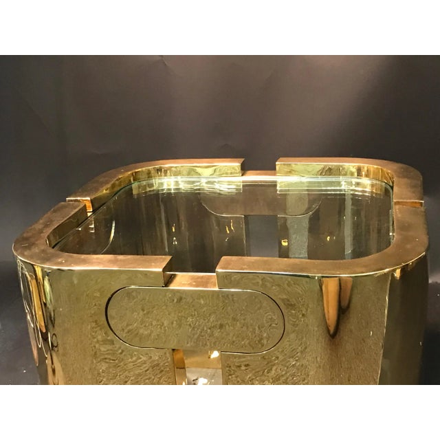 Golden Bronze Modernist Puzzle Table For Sale - Image 9 of 12