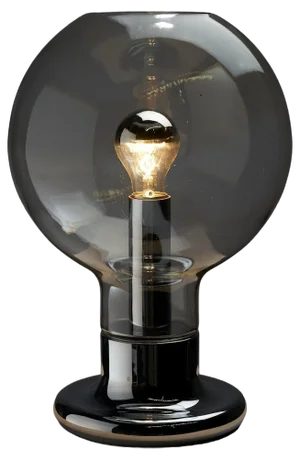Space Age Glass Sphere Table Lamp attributed to Cosack, 1960s
