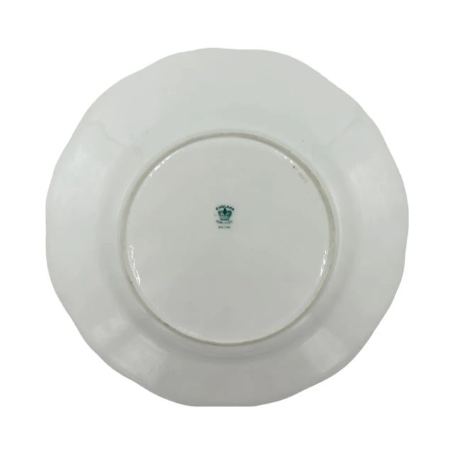 Antique Coalport England Green Floral Porcelain Salad Plate For Sale In Washington DC - Image 6 of 10