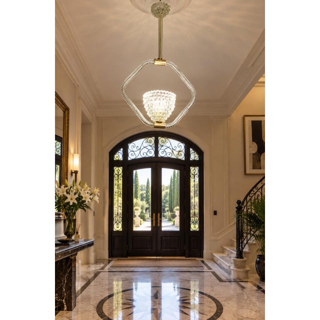 Transparent 1950s Amazing Clear Rostrato Murano Glass Chandelier by Barovier & Toso For Sale - Image 8 of 15