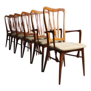 Koefoeds Hornslet Danish Modern Ingrid Chairs- Set of 6 For Sale