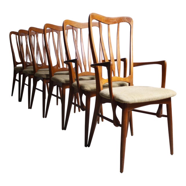 Koefoeds Hornslet Danish Modern Ingrid Chairs- Set of 6 For Sale