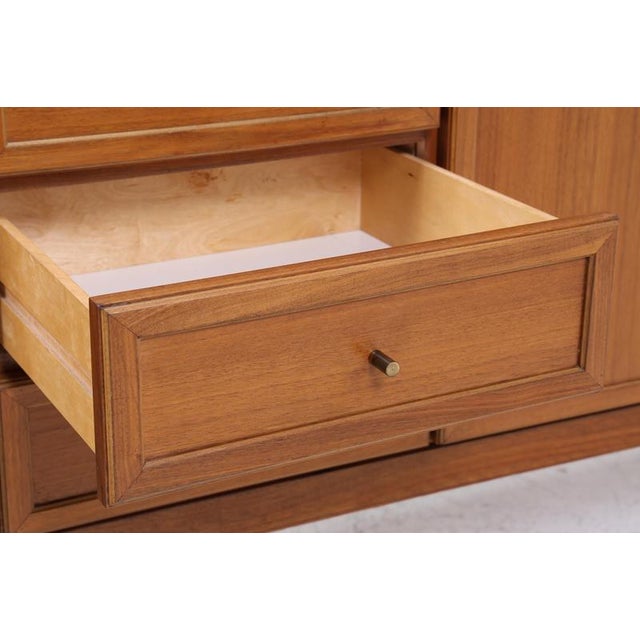 Wood Mid-Century Teak Sideboard with Drawers and Compartments, 1960s For Sale - Image 7 of 11
