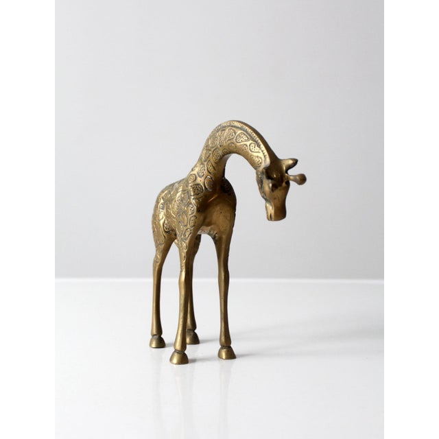 Mid-Century Brass Giraffe Figurine by Leonard For Sale - Image 6 of 11