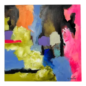 "Paradise in the Other Corner", Milagros Pongo Original, Mixed Media