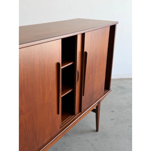 1970s Dual Storage Sideboard in Teak For Sale - Image 10 of 15