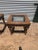 These Thomasville tables are made of solid wood with ornate carvings. These tables both feature a glass top. Their design...