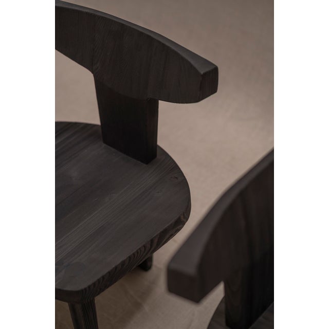 Black Side Chairs attributed to Jacob Kielland-Brandt for I. Christiansen, Denmark, 1960s, Set of 2 For Sale - Image 8 of 18