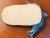 Arts & Crafts Glazed Ceramic Blue Dolphin Soap Dish 20th C. For Sale - Image 3 of 4
