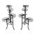 A Sculptural Pair of Art Deco / Mid-Century Modern Plant Stands, Attributed to Salterini For Sale